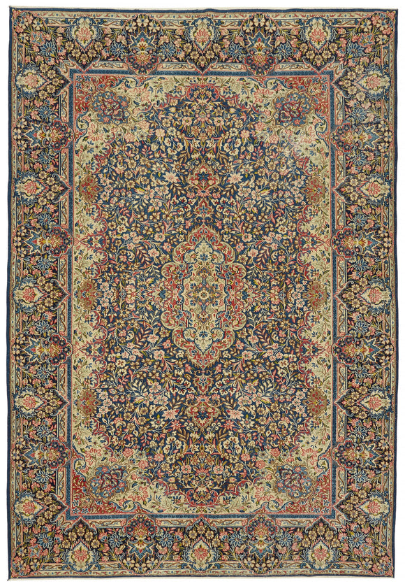 7x10 Beige Vintage Large Area Rug - 47159