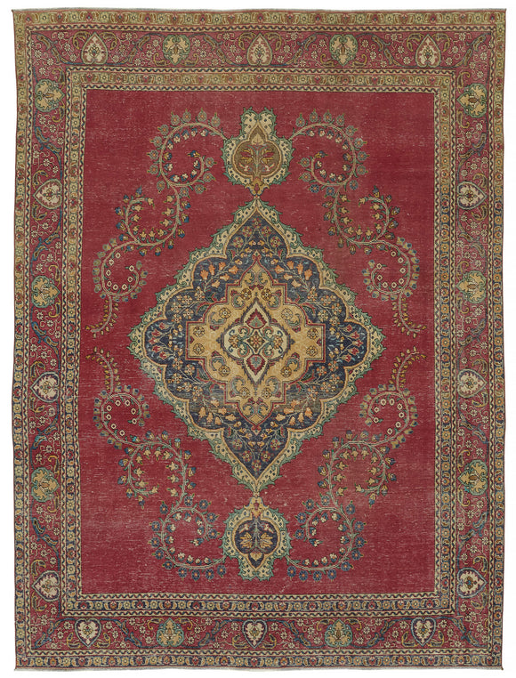 9x12 Beige Vintage Large Area Rug - 47165