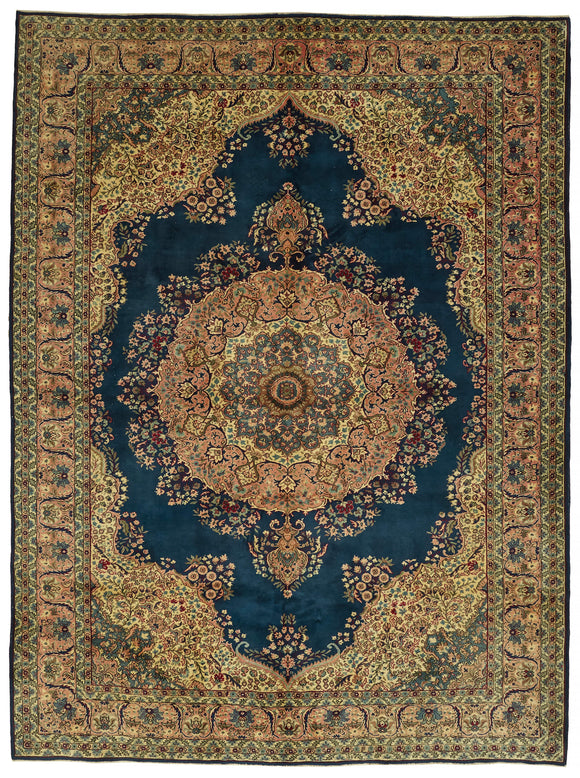 8x11 Beige Vintage Large Area Rug - 47179