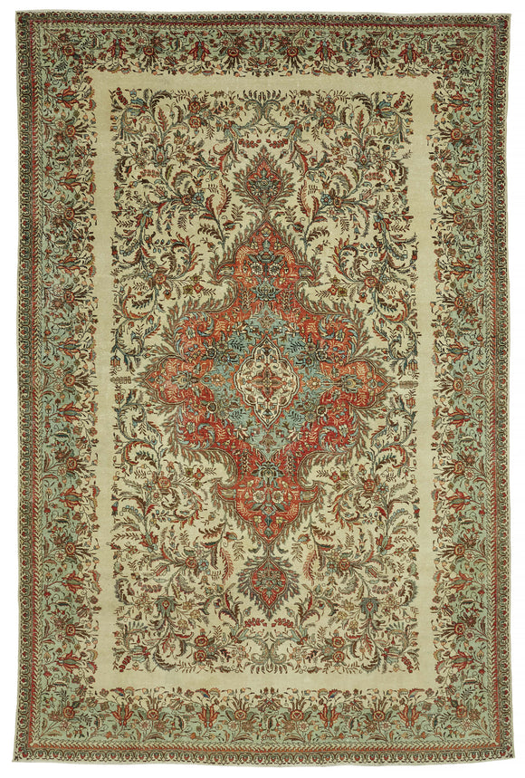 10x16 Beige Vintage Large Area Rug - 47180