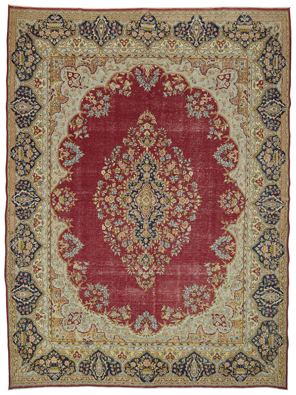 10x13 Beige Vintage Large Area Rug - 47183