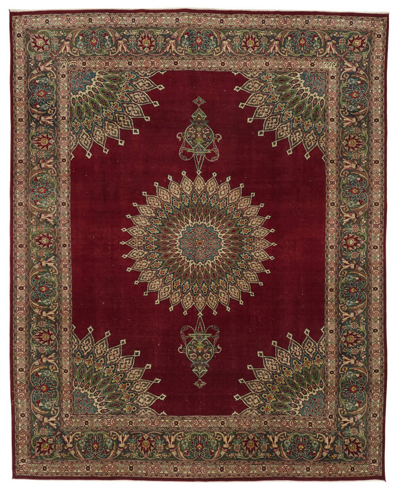 9x12 Beige Vintage Large Area Rug - 47185