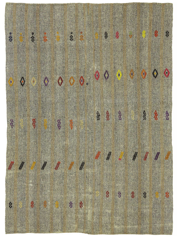 6x8 Vintage Anatolian Kilim Rug - 47219