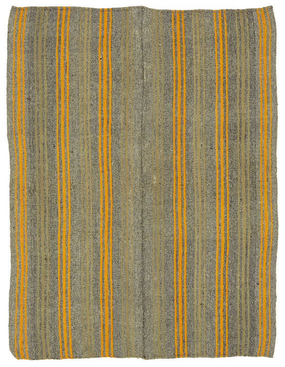 6x7 Vintage Anatolian Kilim Rug - 47230