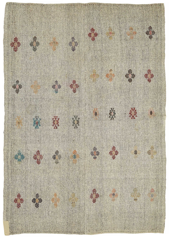7x9 Vintage Anatolian Kilim Rug - 47236