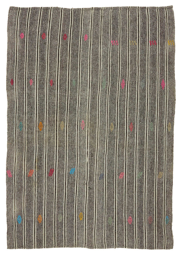5x8 Vintage Anatolian Kilim Rug - 47242