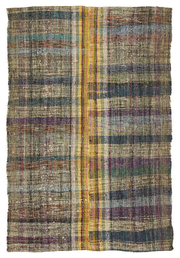 6x9 Vintage Turkish Flatweave Kilim - 47263