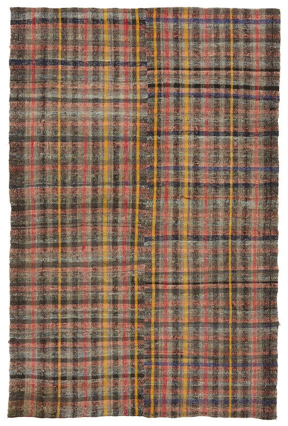 6x9 Vintage Turkish Flatweave Kilim - 47266