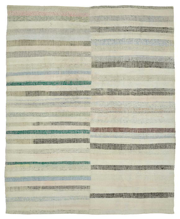 7x9 Vintage Turkish Flatweave Kilim - 47269