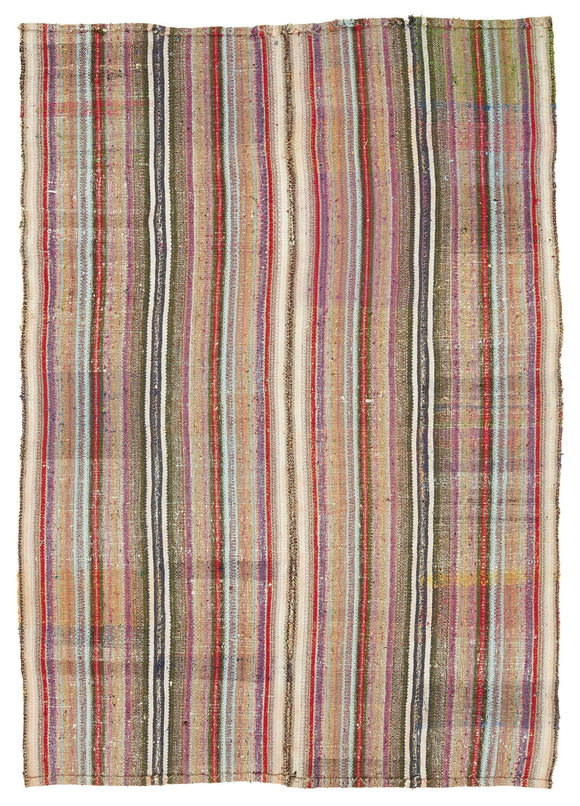 6x8 Vintage Turkish Flatweave Kilim - 47279