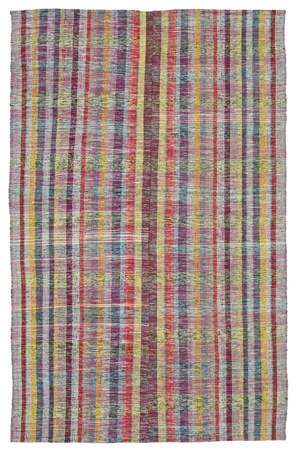 6x9 Vintage Turkish Flatweave Kilim - 47281