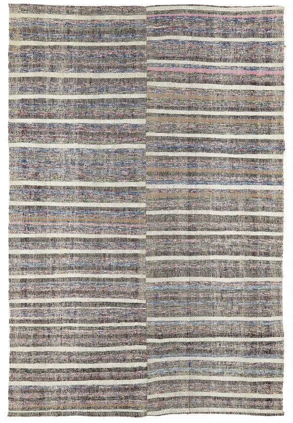 7x10 Vintage Turkish Flatweave Kilim - 47293