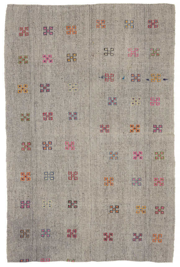 6x10 Vintage Turkish Flatweave Kilim - 47294