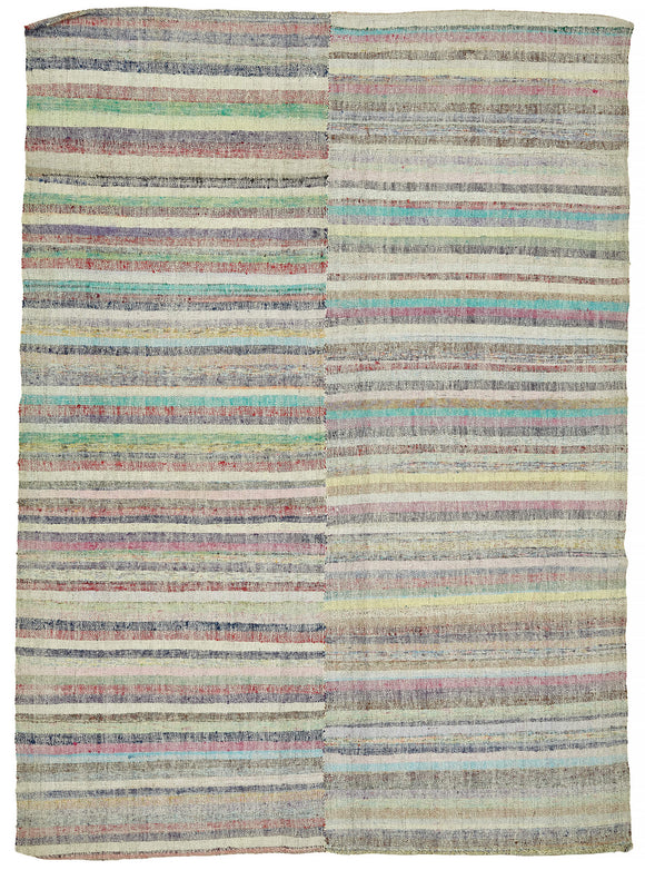 6x9 Vintage Turkish Flatweave Kilim - 47310