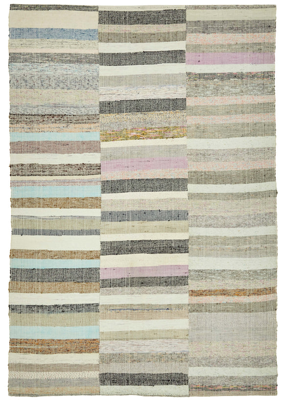 5x8 Vintage Turkish Flatweave Kilim - 47319