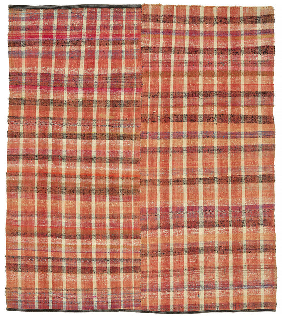 7x8 Vintage Turkish Flatweave Kilim - 47324