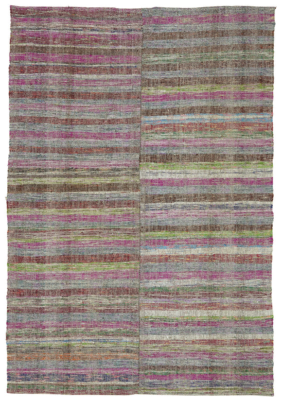 6x9 Vintage Turkish Flatweave Kilim - 47331