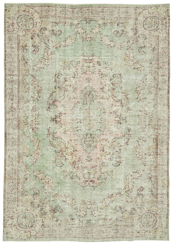 7x10 Vintage Turkish Hand-Knotted Rug - 47364