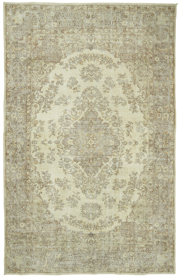 7x11 Vintage Turkish Hand-Knotted Rug - 47366