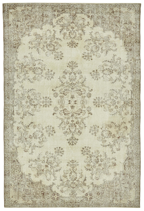 7x10 Vintage Turkish Hand-Knotted Rug - 47367