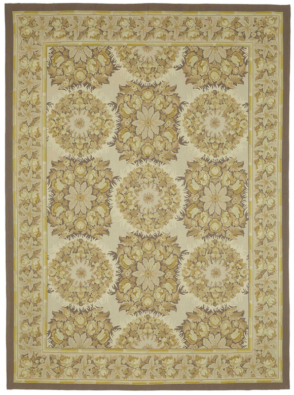 9x12 Beige Aubusson Kilim - 47400