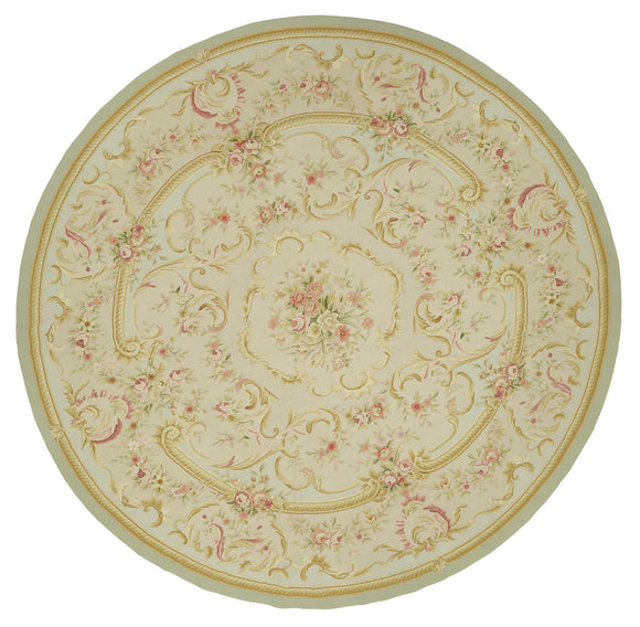 12x12 Beige Aubusson Kilim - 47437