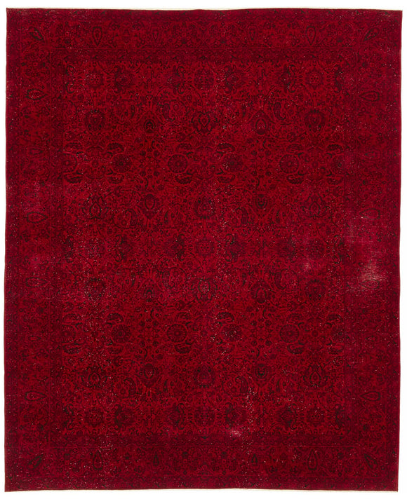 8x10 Red Overdyed Rug - 47489