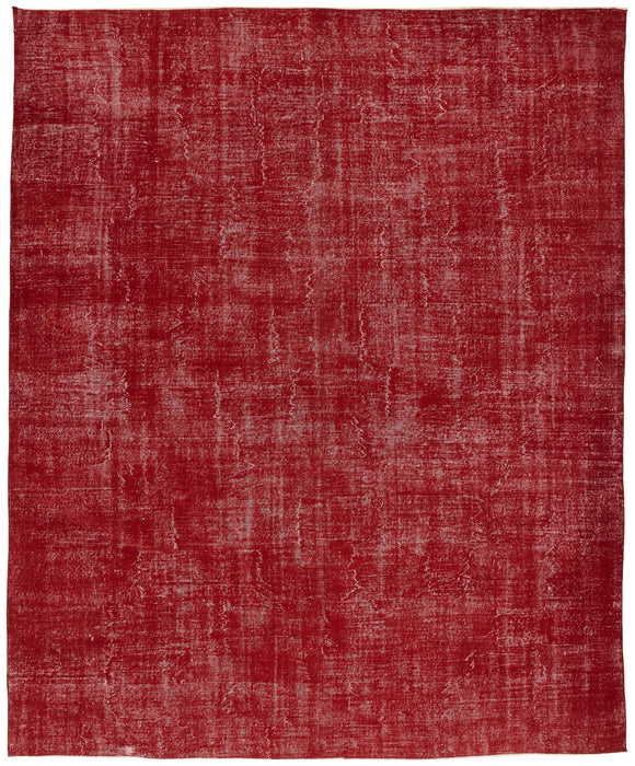 10x13 Red Overdyed Large Area Rug - 47494