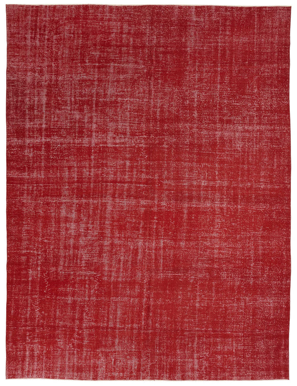 10x13 Red Overdyed Large Area Rug - 47497