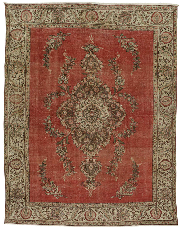 9x12 Red Vintage Large Area Rug - 47505