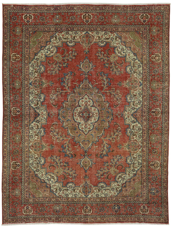 9x12 Red Vintage Large Area Rug - 47507