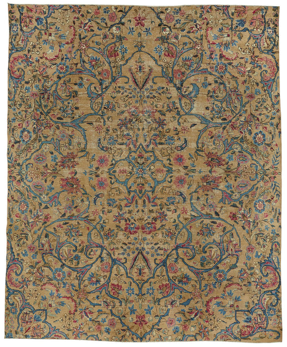 10x12 Beige Vintage Large Area Rug - 47512