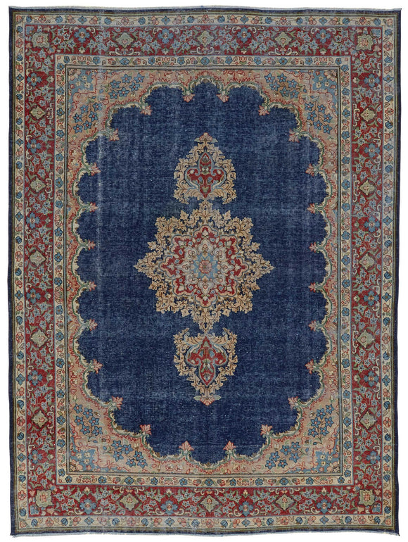 8x11 Beige Vintage Large Area Rug - 47514