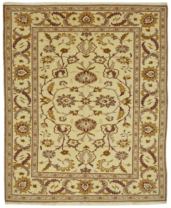 8x10 Beige Vintage Large Area Rug - 47524