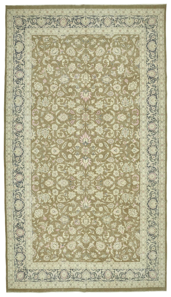 10x18 Beige Vintage Large Area Rug - 47528