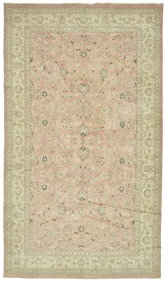 10x17 Beige Vintage Large Area Rug - 47530