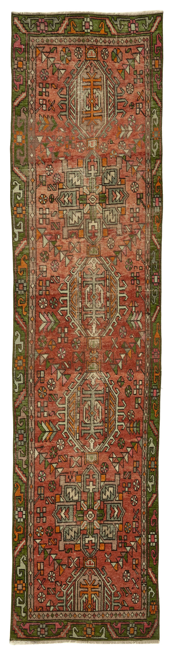 3x12 Red Vintage Large Area Rug - 47533