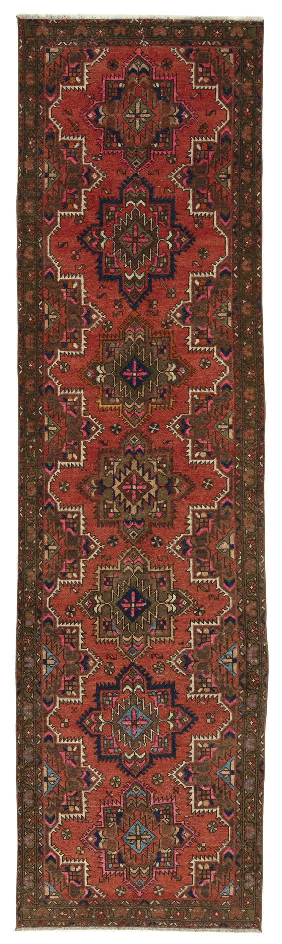 3x12 Red Vintage Large Area Rug - 47535