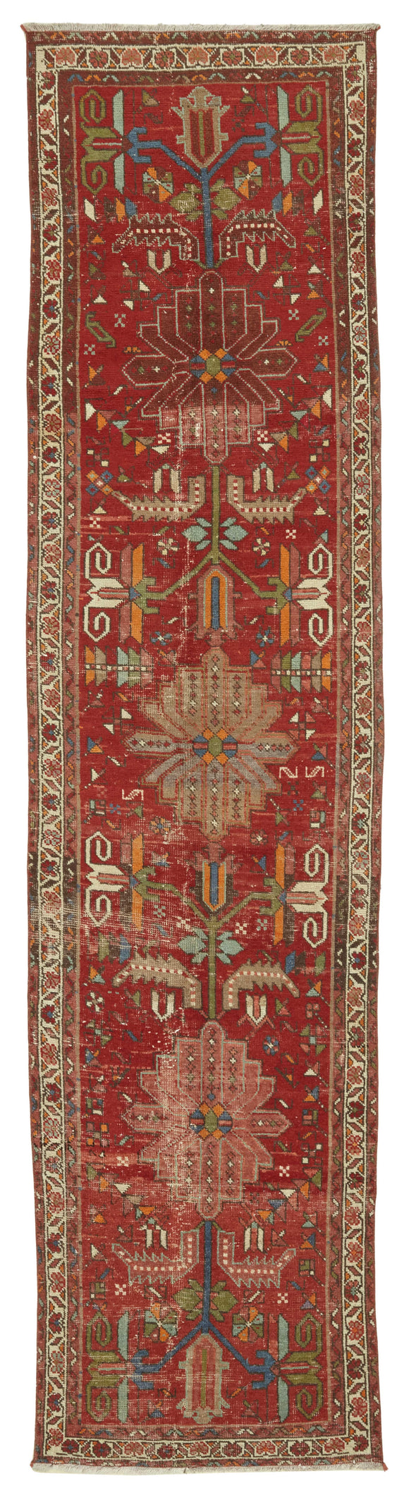3x13 Red Vintage Large Area Rug - 47537