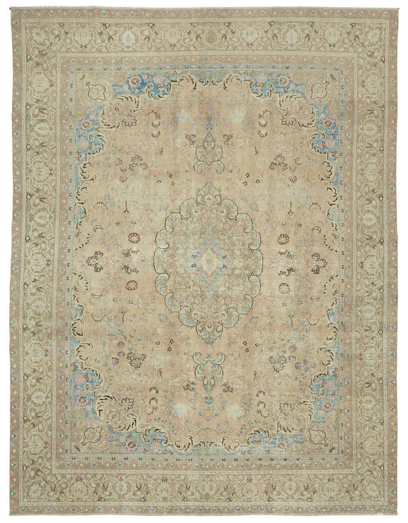 9x12 Beige Vintage Large Area Rug - 47669