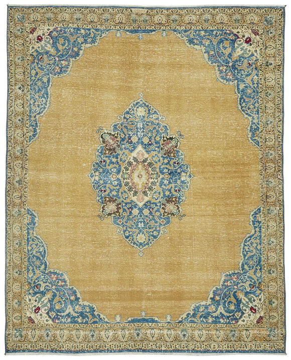 7x9 Beige Vintage Large Area Rug - 47672