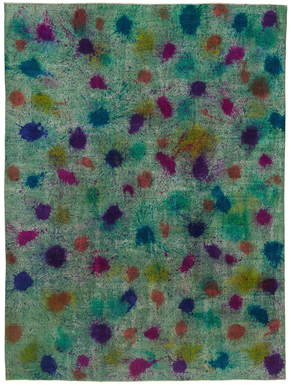 10x13 Multicolor Vintage Large Area Rug - 47678