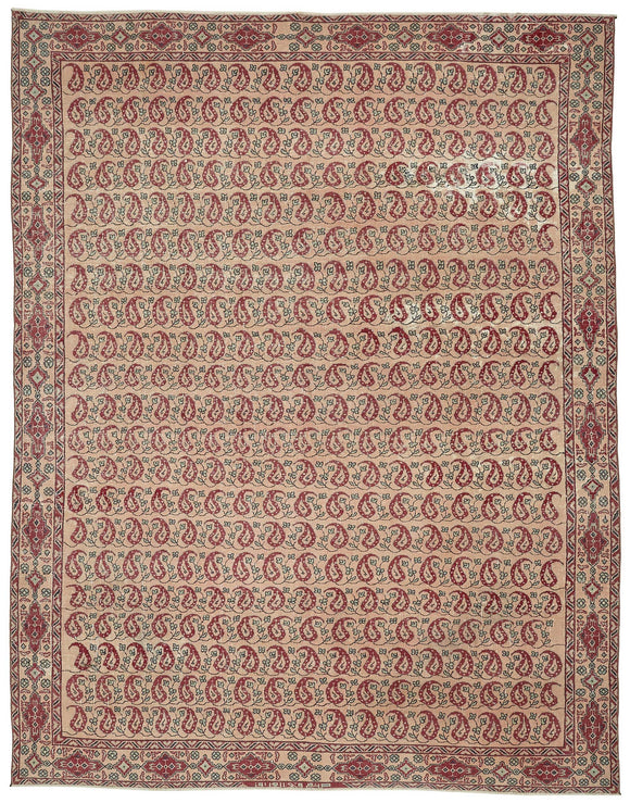 9x12 Red Vintage Large Area Rug - 47681