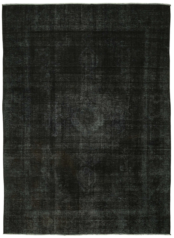 9x13 Black Overdyed Large Area Rug - 47682