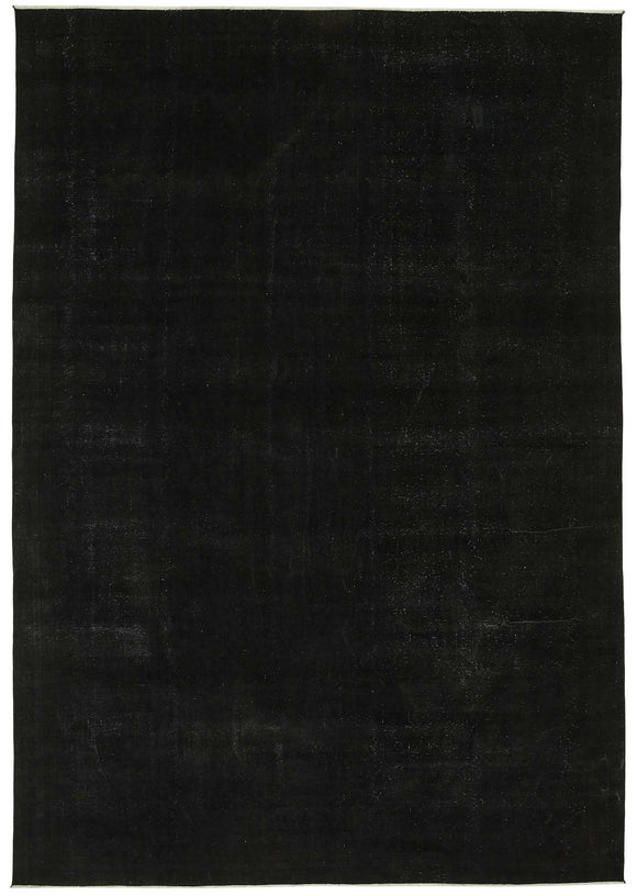 9x13 Black Overdyed Large Area Rug - 47683