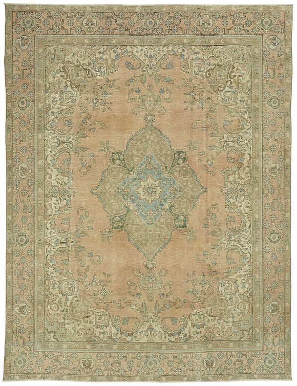 9x13 Beige Vintage Large Area Rug - 47687