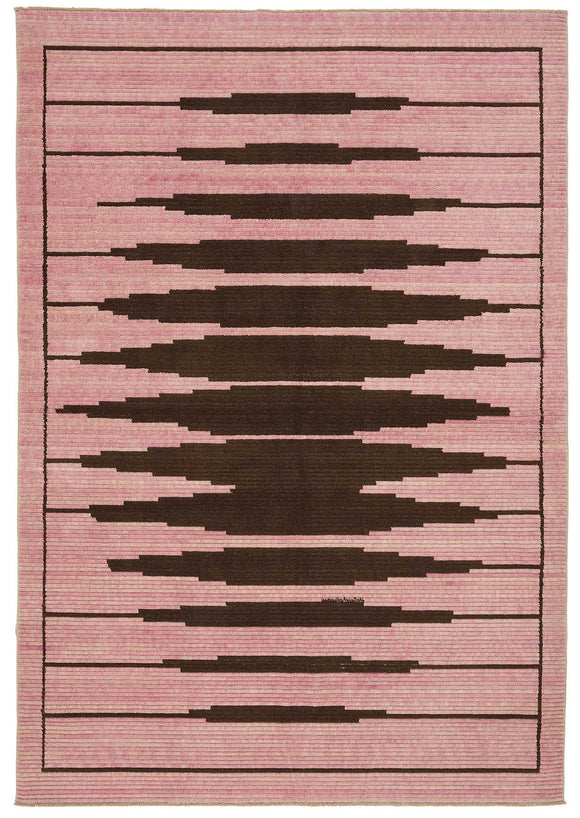 7x10 Pink Oriental Oushak Rug - 47689