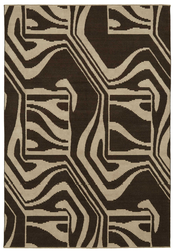 7x10 Brown Oriental Oushak Rug - 47691