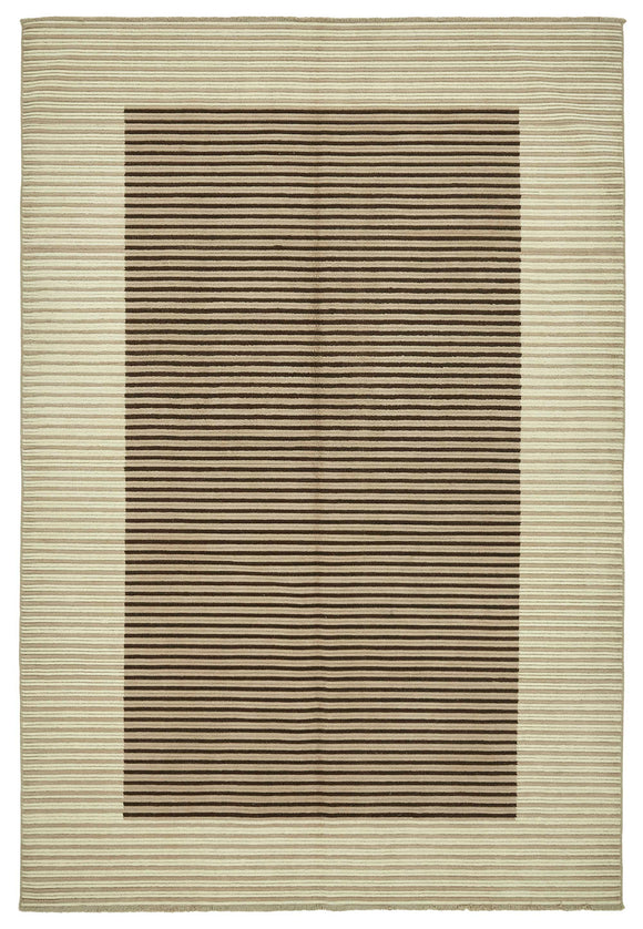 7x9 Beige Oriental Oushak Rug - 47699