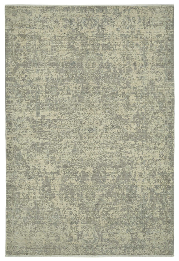 7x10 Grey Oriental Oushak Rug - 47701